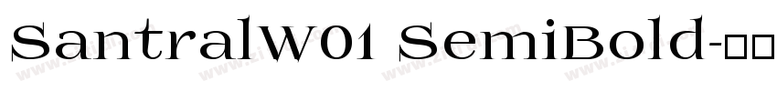 SantralW01 SemiBold字体转换